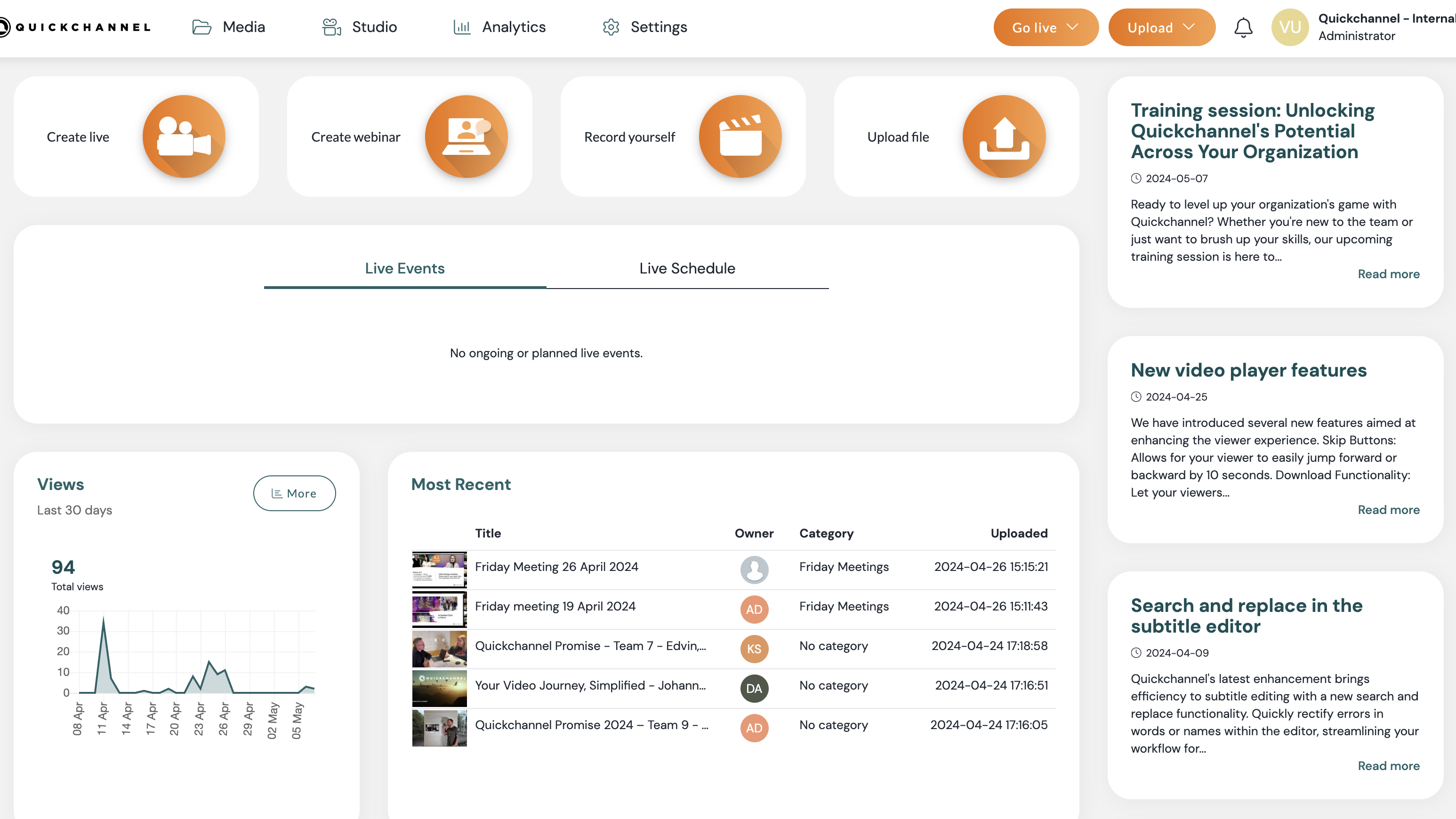 Create new content pieces from your webinar and live events